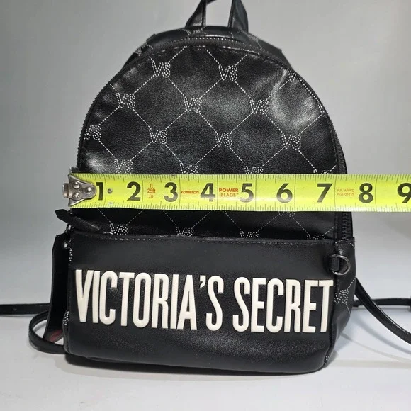Victoria's Secret Monogram Mini City Black Backpack Purse Limited Edition 2018 - Picture 12 of 12